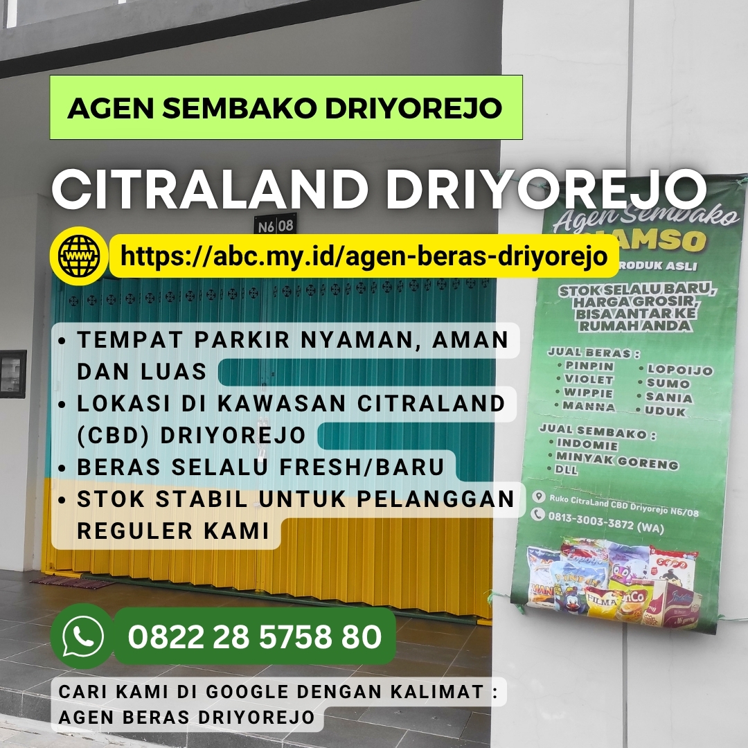 Agen Beras Driyorejo